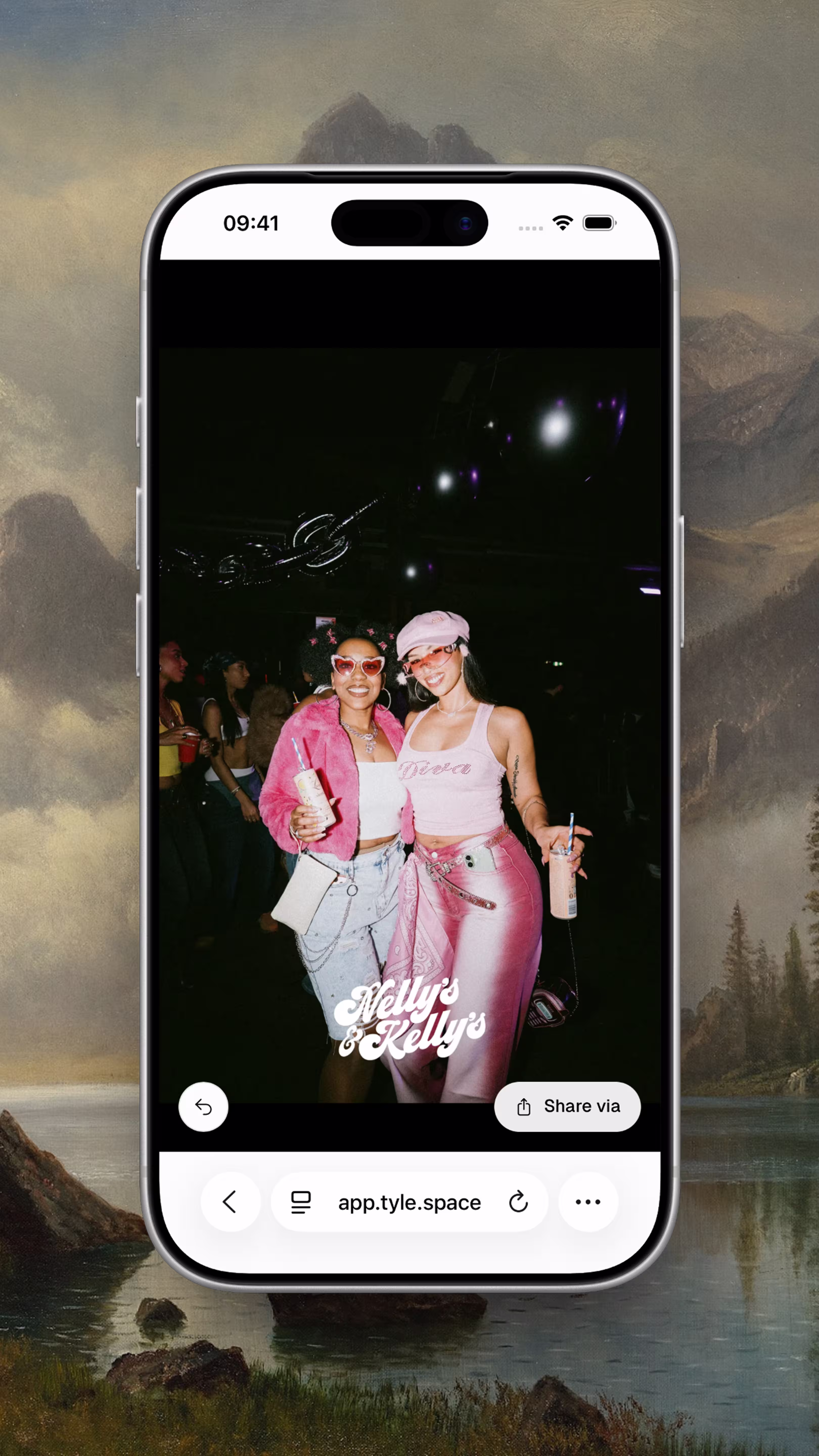 Example gallery showing a browsing experience on tyle.space