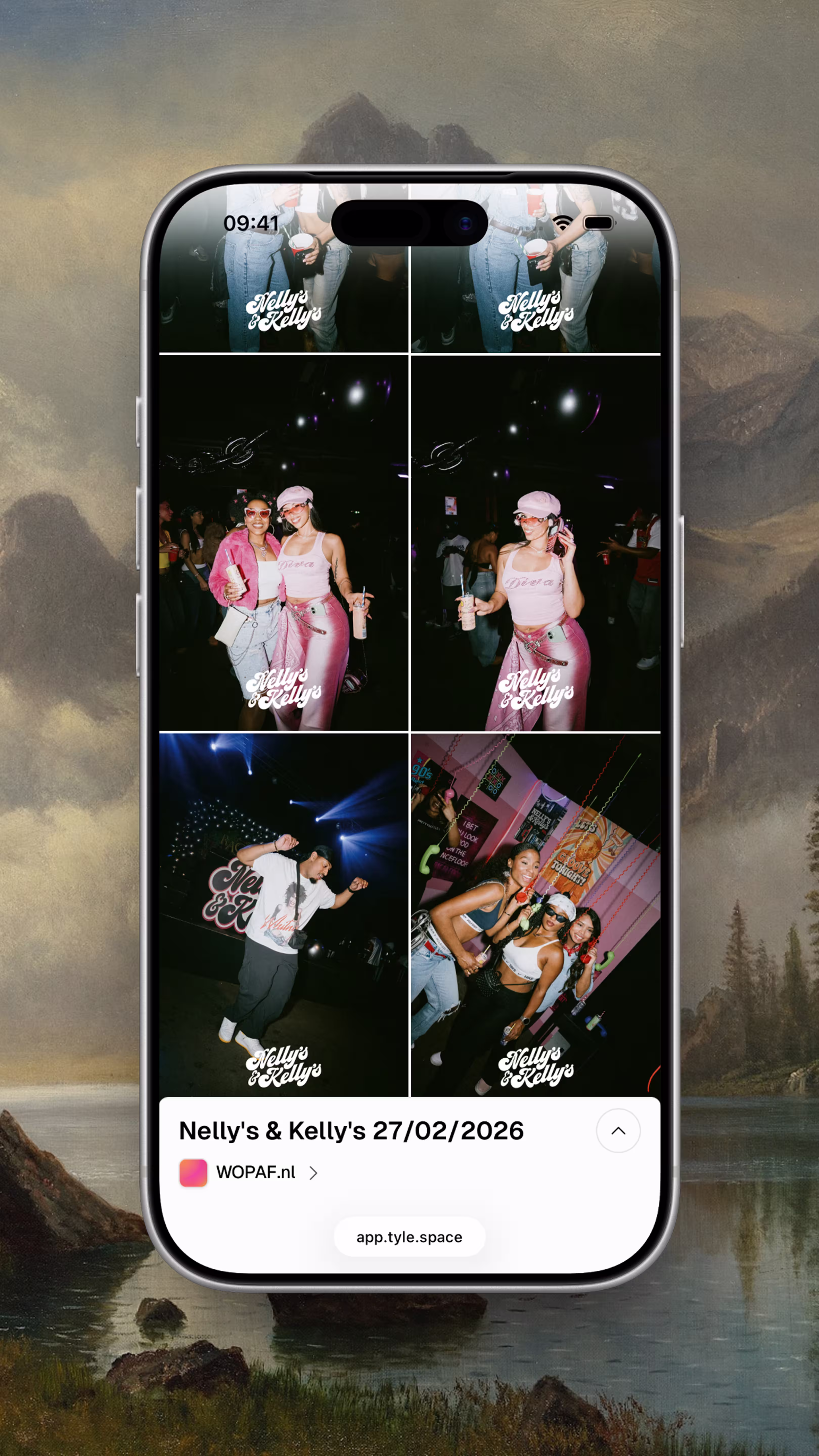 Example gallery showing instant access on tyle.space